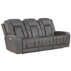 Daniel Triple Power Leather Theater Sofa