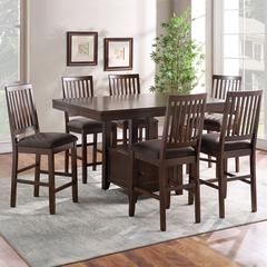 Yorktown 7-Piece Counter Storage Dining Set