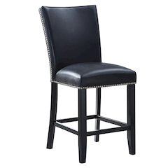 Camila 9PC Rectangle Counter Set Black Chair
