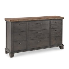 Bear Creek 9-Drawer Dresser, Brown