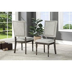 Linnett Upholstered Back Chair - set of 2