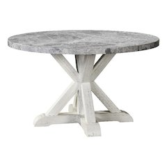 Canova Round Gray Marble Top Table