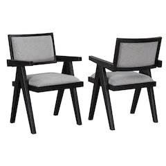 Magnolia Black Arm Chair