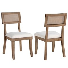 Colvin Brown Cane Side Chair