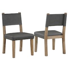 Aubrey Side Chair, Waxed Driftwood finish with