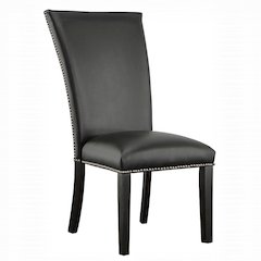 Camila 9PC Rectangle Dining Set Black Chair