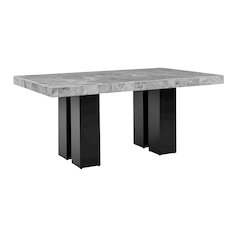 Camila 9PC Rectangle Dining Set Black Chair