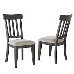 Elegant Dusky Cedar Set of 2 Dining Chairs Crafted from Rubberwood and Bentwood