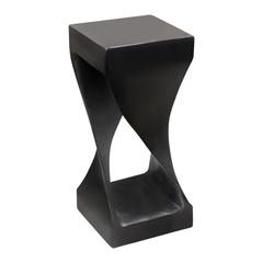 Solana Solid Wood Accent Table, Black Finish