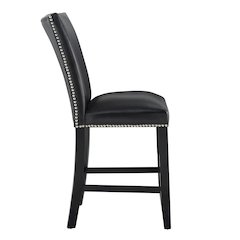 Camila 7PC Rectangle Counter Set Black Chair