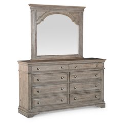 Highland Park Dresser and Mirror Driftwood