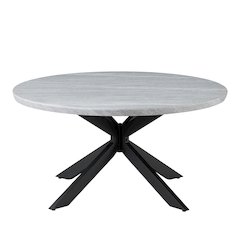 Keyla Faux-Marble Round Cocktail Table