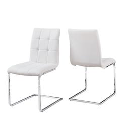 Escondido Vegan Leather Side Chair, White