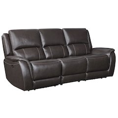 Alexandria Power Leather Reclining Sofa