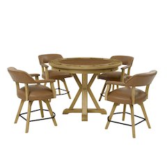 Rylie Game Top, Counter Table & 4 Counter Chairs