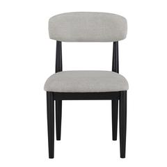 Magnolia Upholstered Side Chair, Black