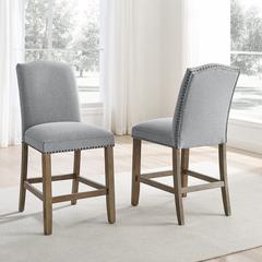 Grayson Counter Chair With Nailhead