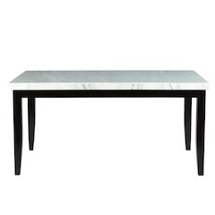 Westby White Marble Top Dining Table
