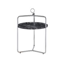 Miro Side Table - Black/Silver