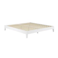 Nix King Platform Bed White