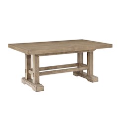 Napa 108-inch Dining Table with 2/18-inch Leaves, Sand
