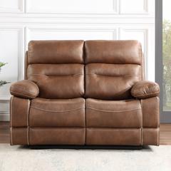 Rudger Manual Motion Loveseat Brown