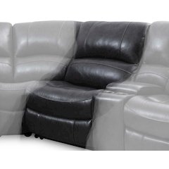 Denver Armless Dual Power Recliner Chair Charcoal