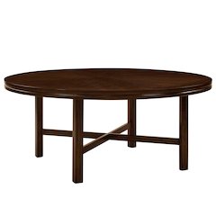 Hartford 72in Dining Set 5 PC with Brown Chairs