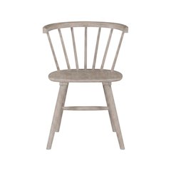 Solid Rubberwood Dining Chair with Curved Back for Dining Room, Tan