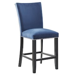 Camila 5PC Rectangle Counter Set Blue Chair