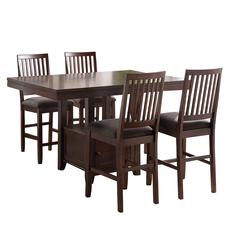 Yorktown 5-Piece Counter Storage Dining Set