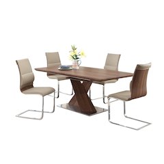 Modern Dining Set W/ Extendable Table & Chairs