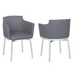Gray Dining Chairs – Accent Chairs Set of 2