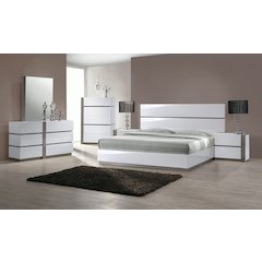 Modern 2-Tone King Size Bed