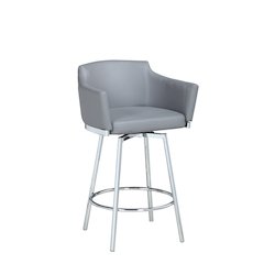 Modern Club Bar Stool W/ Memory Swivel