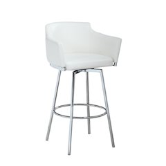 Modern Club Bar Stool W/ Memory Swivel