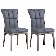 Modern Tufted Side Chair W/ Solid Wood Frame - 2 Per Box