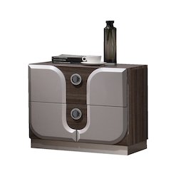 Modern 2-Drawer Nightstand