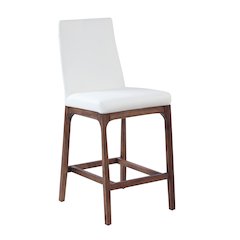 Modern Counter Stool W/ Solid Wood Base
