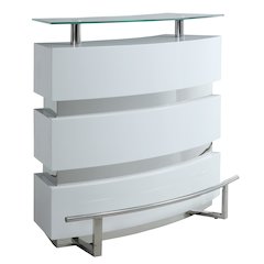 Contemporary Channeled Front Bar