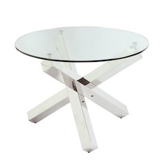 Contemporary 26" Round Lamp Table