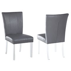 Contemporary Curved Flare-Back Parson Side Chair - 2 Per Box