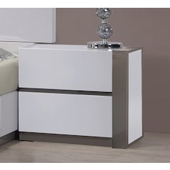 Modern 2-Drawer Nightstand, Right