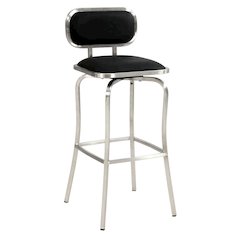 Modern Bar Height Stool W/ Memory Swivel
