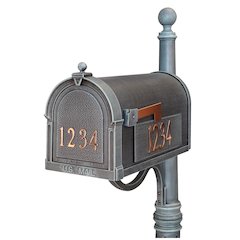 Berkshire Curbside Mailbox with Front and Side Numbers