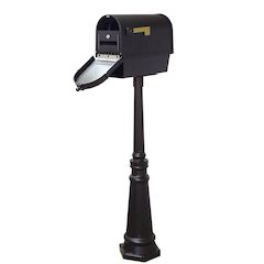 Curbside Mailbox with Newspaper Tube with Direct Burial Kit