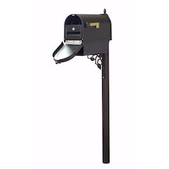 Curbside Mailbox with Front Numbers, Newspaper Tube