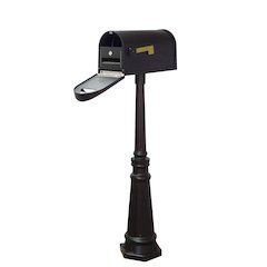 Curbside Mailbox with Locking Insert and Tacoma Mailbox with Direct Burial Kit