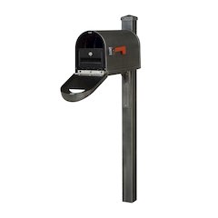 Curbside Mailbox wtih Locking Insert and Wellington Direct Burial Mailbox Smooth