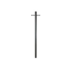 7' Smooth Aluminum Direct Burial Post with Ladder Rest